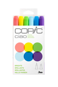Copic Ciao Marker Brights 6Pc Set | 4511338053607