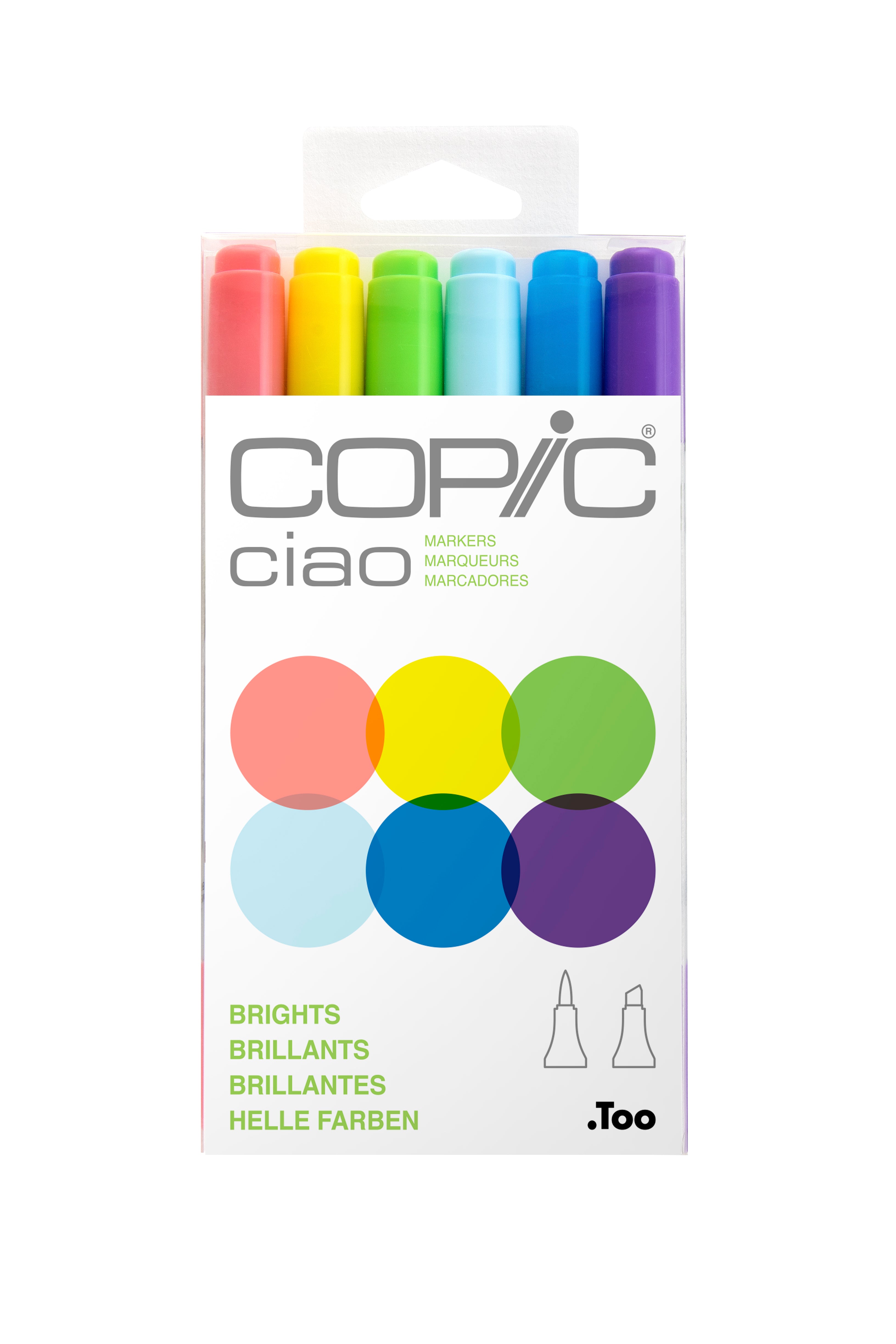 Copic Ciao Marker Brights 6Pc Set | 4511338053607