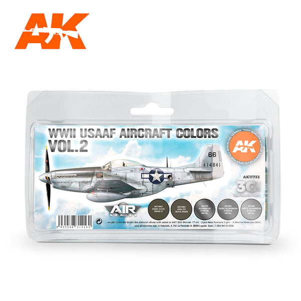 AK Interactive 3G Air - WWII USAAF Aircraft Colors Vol.2 SET