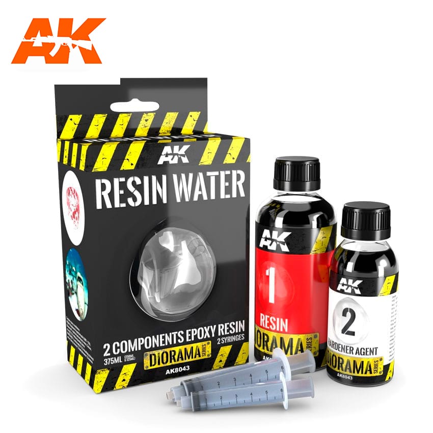 AK Interactive Resin Water 2-Components Epoxy Resin - 375ml | 8436564921451