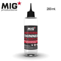 MIG Universal Thinner for Acrylics 200ml | 8436564927651