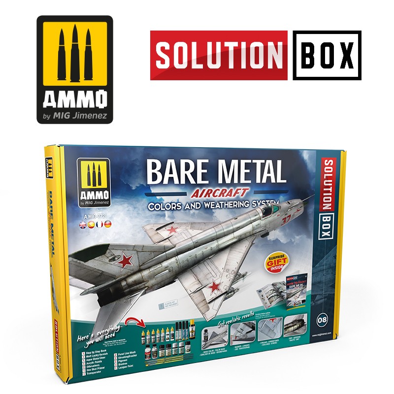 Ammo Mig Bare Metal Aircrafts Solution Box | 8432074077213