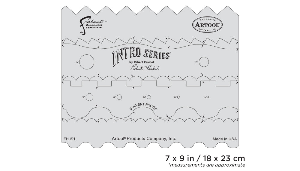 IWATA Artool Intro Series Freehand Airbrush Template by Robert Paschal | 758240210047
