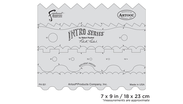 IWATA Artool Intro Series Freehand Airbrush Template by Robert Paschal | 758240210047