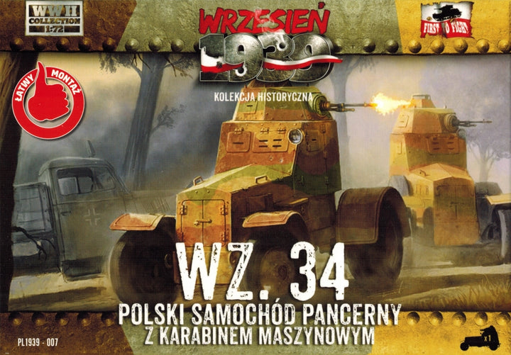 First to Fight Wz.34 Polish Armored Car (simplified kit) | 9788364186066