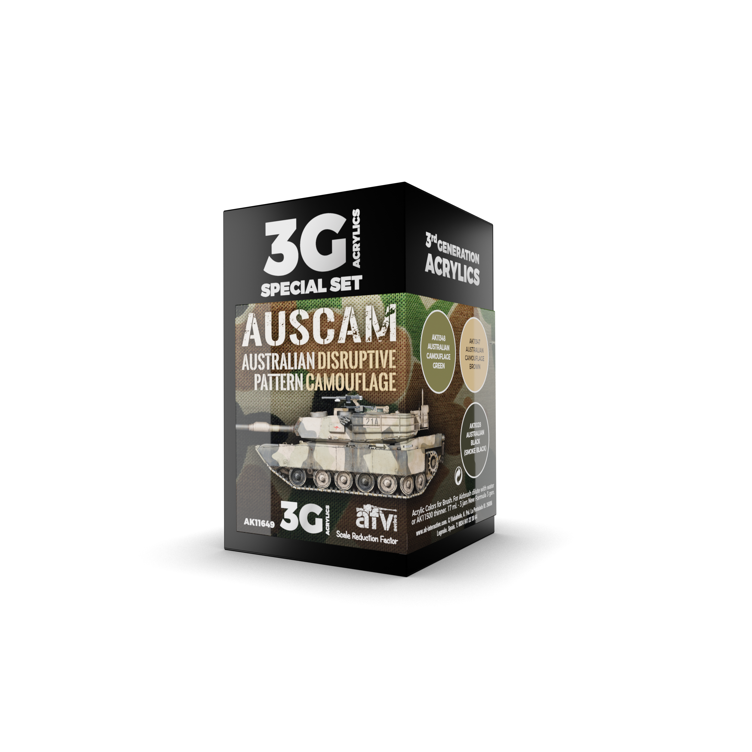 AK Interactive AUSCAM COLORS SET 3G | 8435568311138