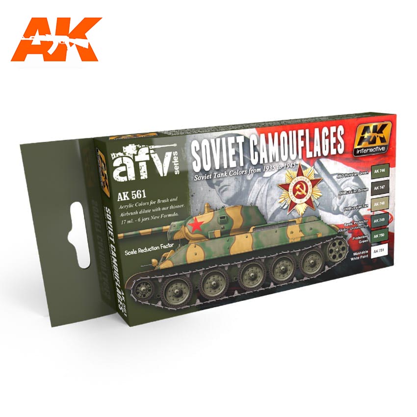 AK Interactive Soviet Camouflages Colors Set | 8436535575614