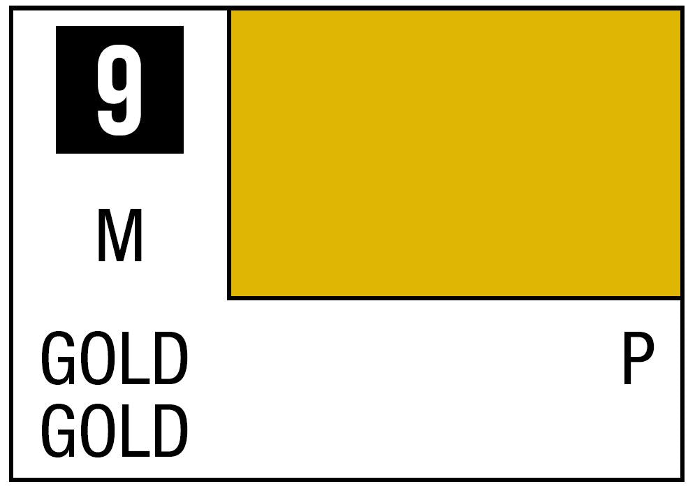 Mr Hobby Mr. Color 9 - Gold (Metallic/Primary) - 10ml | 4973028535686