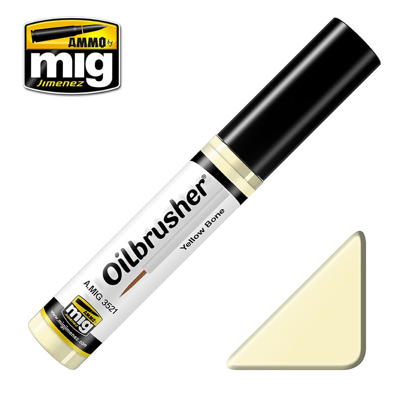 Ammo Mig Oilbrusher - Yellow Bone | 8432074035213