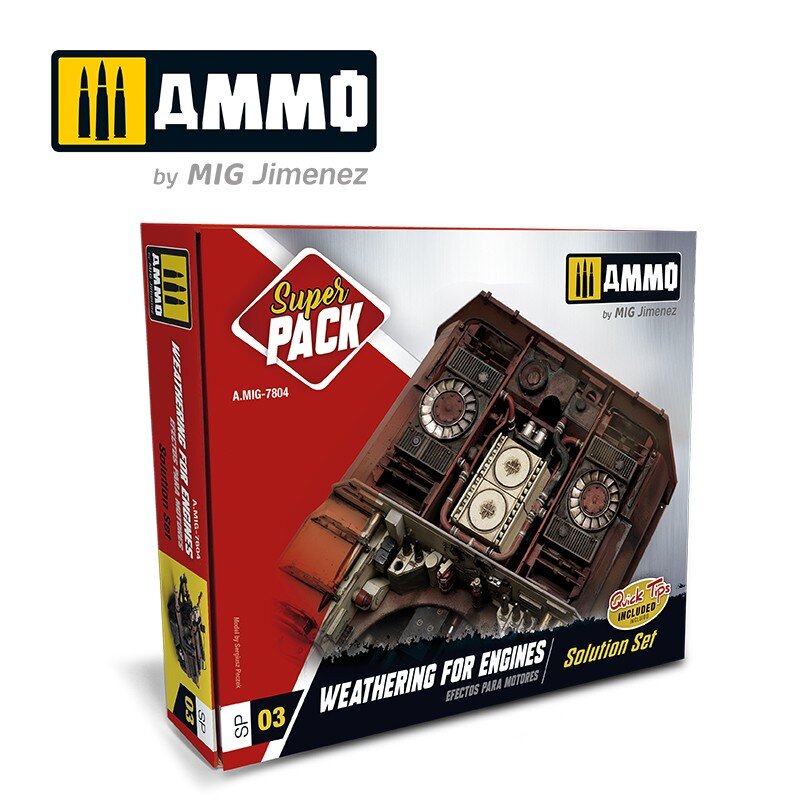 Ammo Mig Engines Super Pack Weathering Set