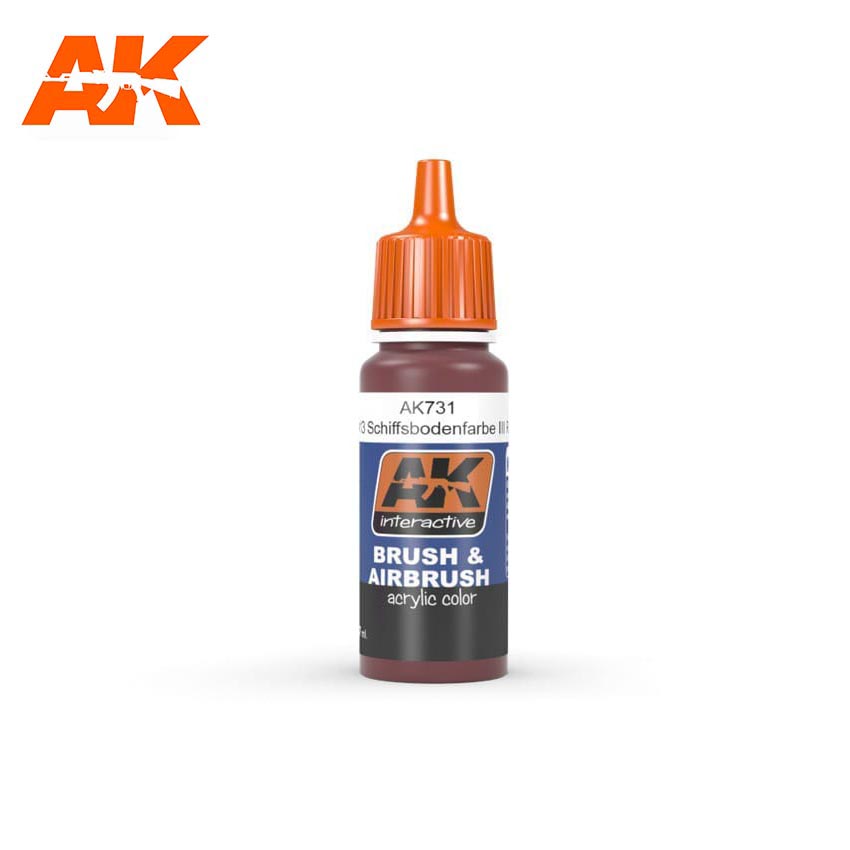 AK Interactive RAL 8013 Schiffsbodenfarbe III ROT 5-17ml | 8436535577311
