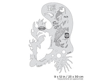 IWATA Artool Kanji Master Koi Freehand Airbrush Template by Dennis Mathewson | 758240138501