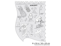 IWATA Artool Tiki Master Aloha Spirit Freehand Airbrush Template by Dennis Mathewson | 758240132875