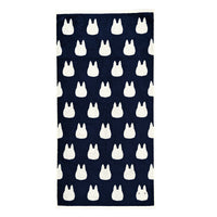 Marushin Studio Ghibli Silhouette Towel Series Small White Totoro - (Bath Towel) 'My Neighbor Totoro', Size: 23.6" x 47.24" | 4992272573053