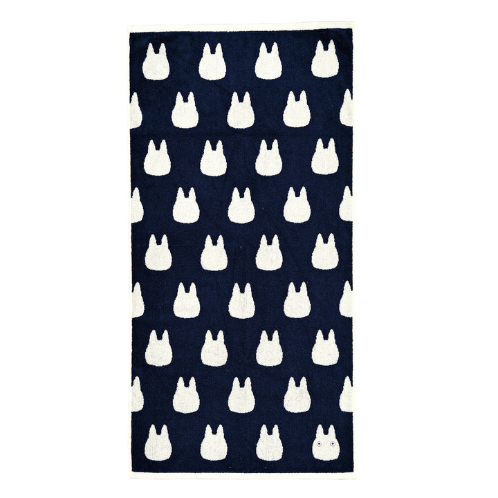 Marushin Studio Ghibli Silhouette Towel Series Small White Totoro - (Bath Towel) 'My Neighbor Totoro', Size: 23.6" x 47.24" | 4992272573053
