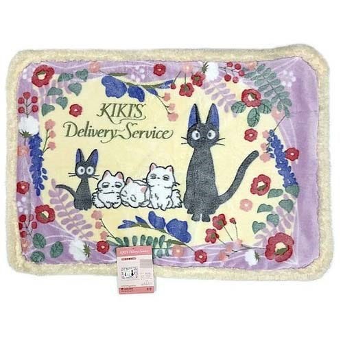 Marushin Jiji and the Kittens (Medium Size Sherpa Blanket) 'Kiki's Delivery Service'
