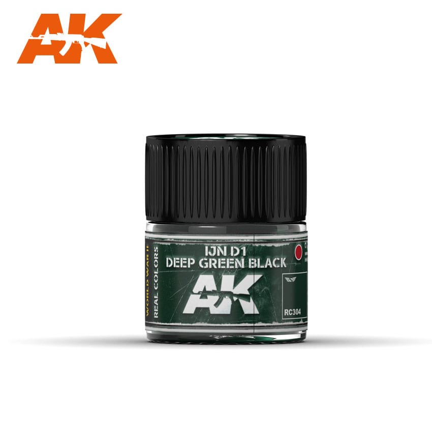 AK Interactive Real Colors IJN D1 Deep Green Black 10ml | 8436564926050