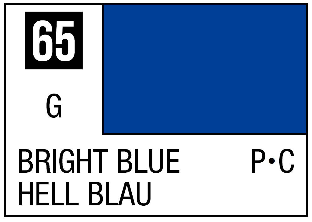Mr Hobby Mr. Color 65 - Bright Blue (Gloss/Primary Car) - 10ml | 4973028635225