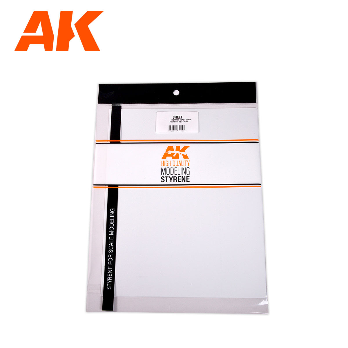 AK Interactive Styrene Sheet - 0.3 mm Thickness x 245x 195mm x 3 Units | 8435568313583