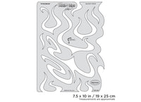 IWATA Artool Freehand Airbrush Templates Flame-o-rama Funkadelik by Craig Fraser | 758240038238