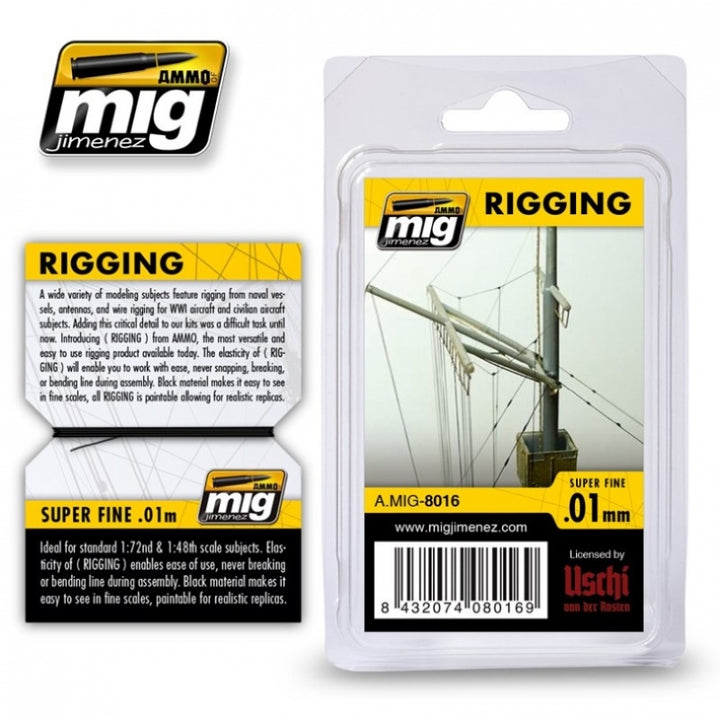 Ammo Mig Rigging - Super Fine 0,01 mm | 8432074080169