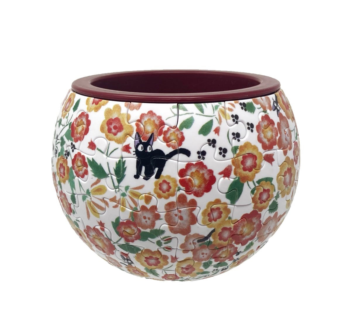 Ensky AT8-04 Jiji Flower Garden Puzzle Bowl 'Kiki's Delivery Service', Ensky Art Bowl Jigsaw | 4970381190705