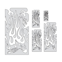 IWATA Artool Flame Master Set Freehand Airbrush Template by 'Mr. J' Julian Braet | 758240038061