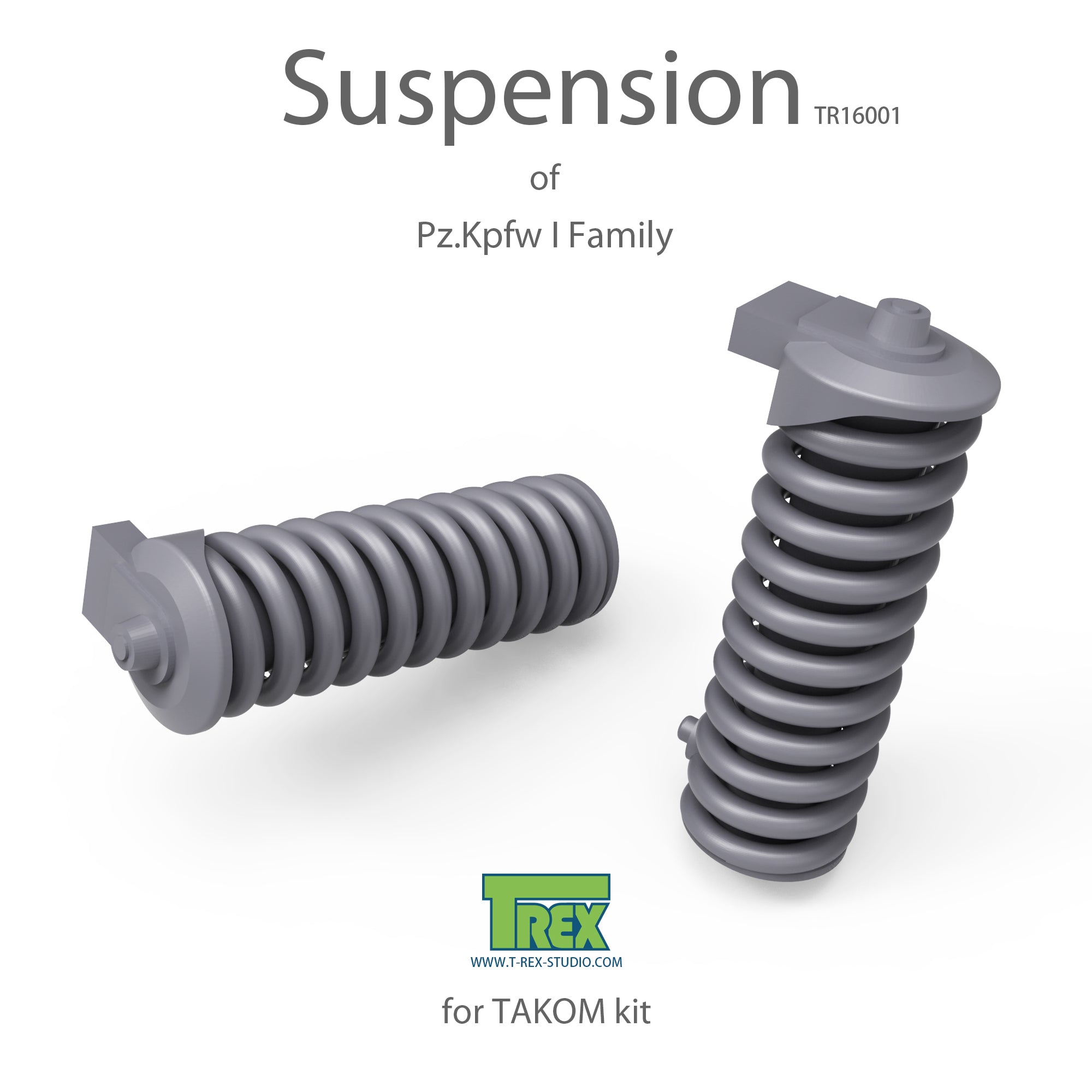 T-Rex Studio 1/16 Pzkpfw I Suspension Set for Takom | 6973984750565