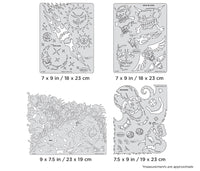 IWATA Artool Son of Skullmaster Set Freehand Airbrush Template by Craig Fraser | 758240038122