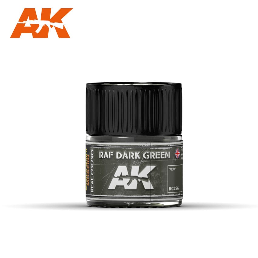 AK Interactive Real Colors RAF Dark Green - 10ml | 8436564925879
