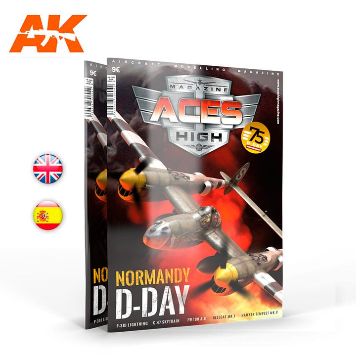 AK Interactive Aces High 16: Normandy D-DAY - English | 8435568306042
