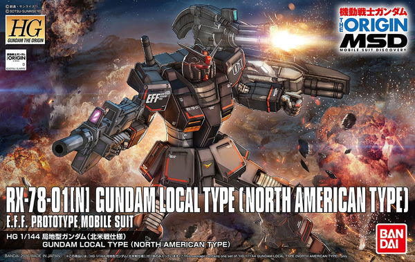 Bandai HG #017 1/144 Gundam Local Type (North American Front) 'Gundam The Origin'