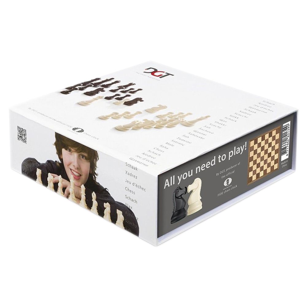 DGT Chess Starter Box Grey (Board & Pieces) | 8717662821349