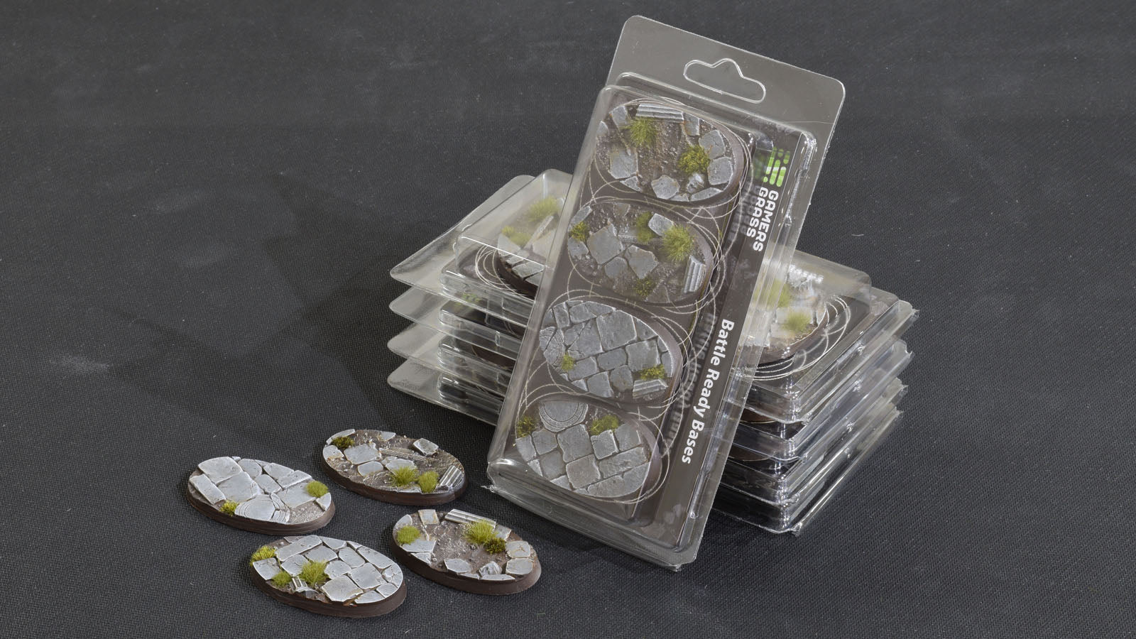 Gamers Grass Battle Ready Bases - Temple - Oval 60mm (x4) | 738956789228