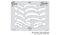 IWATA Artool Patriotica Red Freehand Airbrush Template by Craig Fraser | 758240138020