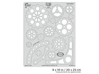 IWATA Artool Steampunk FX Gear Drives Freehand Airbrush Template by Craig Fraser | 758240150657