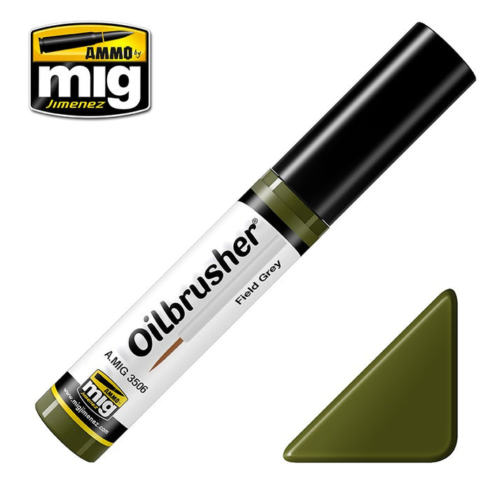 Ammo Mig Oilbrusher - Field Green | 8432074035060