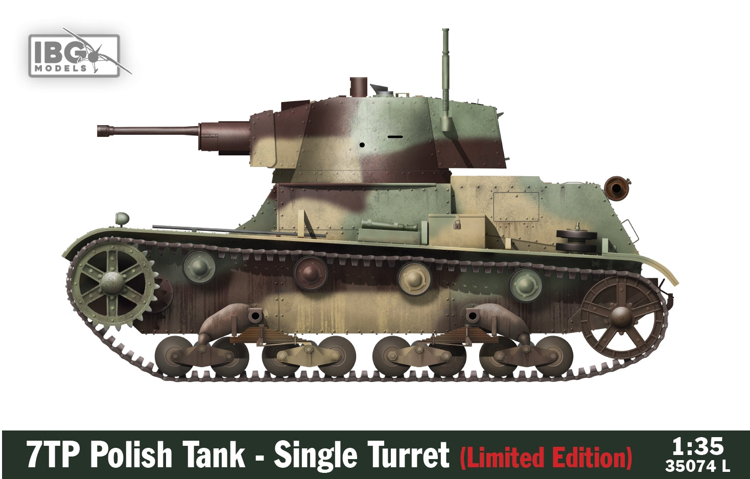IBG Models 1/35 7TP Polish Tank - Single Turret (Limited Edition) | 5907747901766