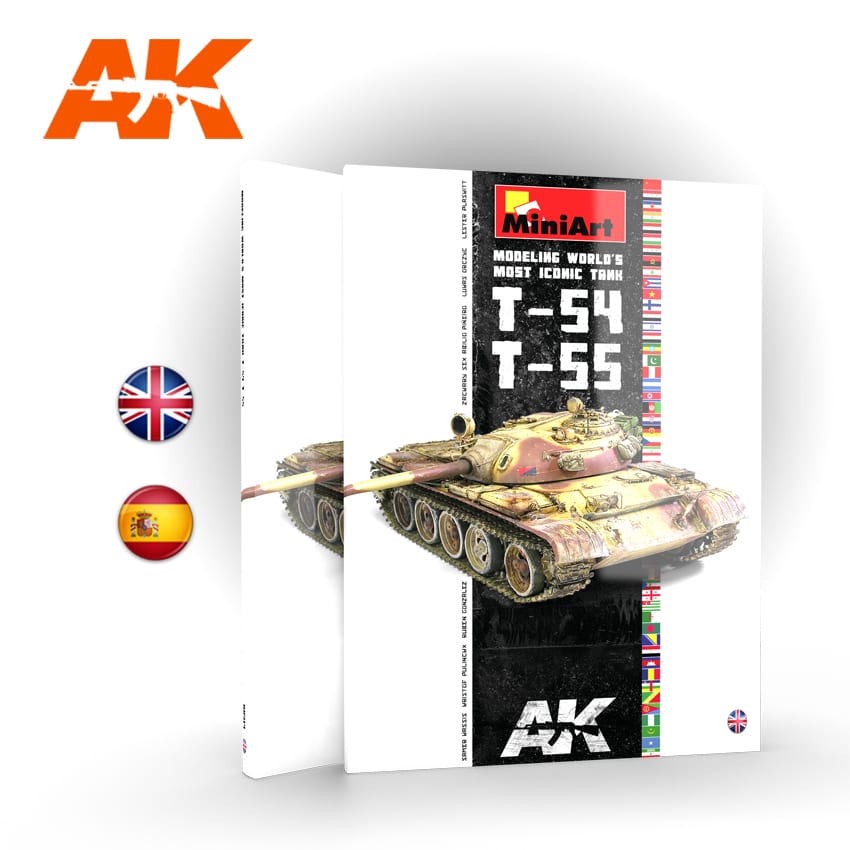 AK Interactive T-54/T-55 Modelando El Tanque Más Icónico del Mundo - Spanish [Sale ends when item is out of stock] | 8435568306790