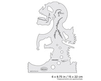 IWATA Artool Skullmaster Screaming Freehand Airbrush Template by Craig Fraser | 758240038023