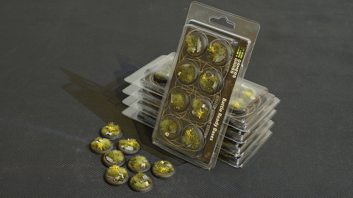 Gamers Grass Battle Ready Bases - Highland - Round Lip 30mm (x8) | 738956788535
