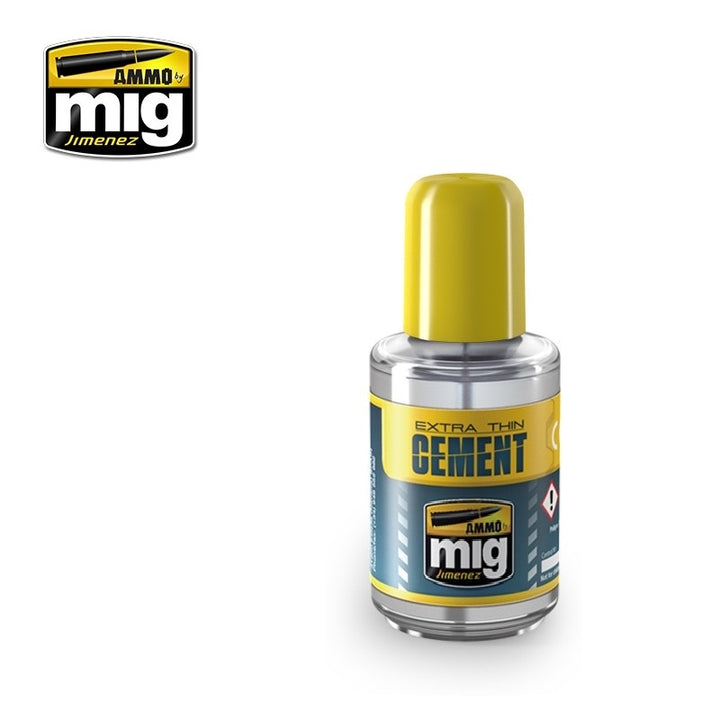 Ammo Mig Expositor Extra Thin Cement (25 Units) | 8432074081562