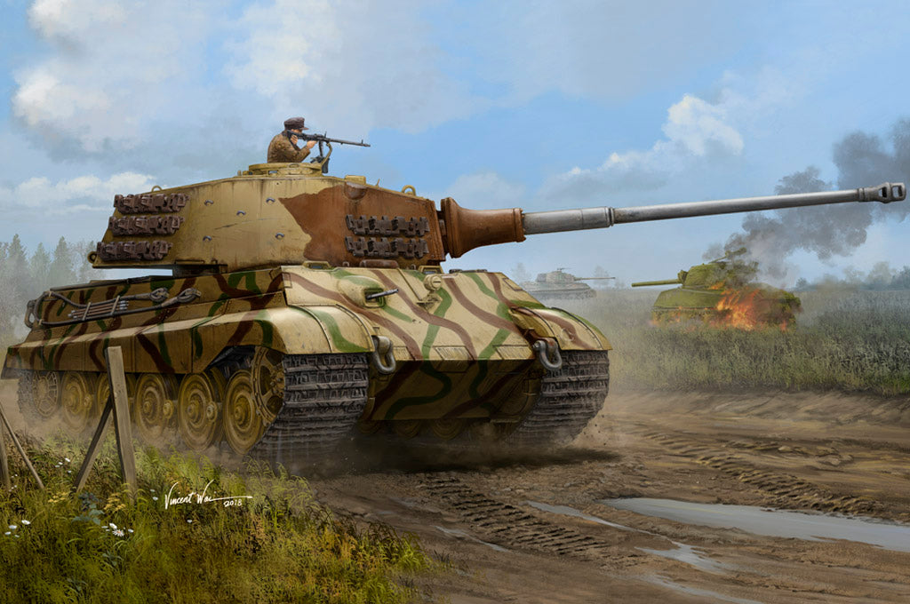 Hobby Boss 1/35 Pz.Kpfw.VI Sd.Kfz.182 Tiger II (Henschel July. 1945 Production) | 6939319245335