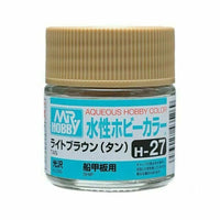 Mr Hobby Aqueous Color H27 Gloss Tan 10ml Bottle | 4973028738582