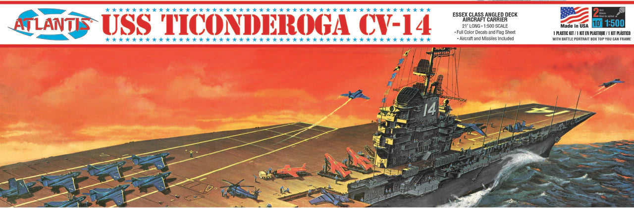 Atlantis 1/500 USS Ticonderoga Aircraft Carrier | 850002740134