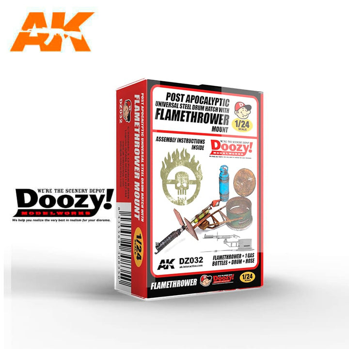 Doozy 1/24 Universal Steel Drum Hatch With Flamethrower Mount | 8435568308350