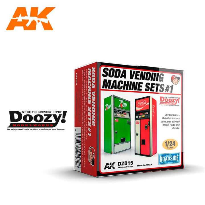 Doozy 1/24 Soda Vending Machine Set 1 | 8436564924728