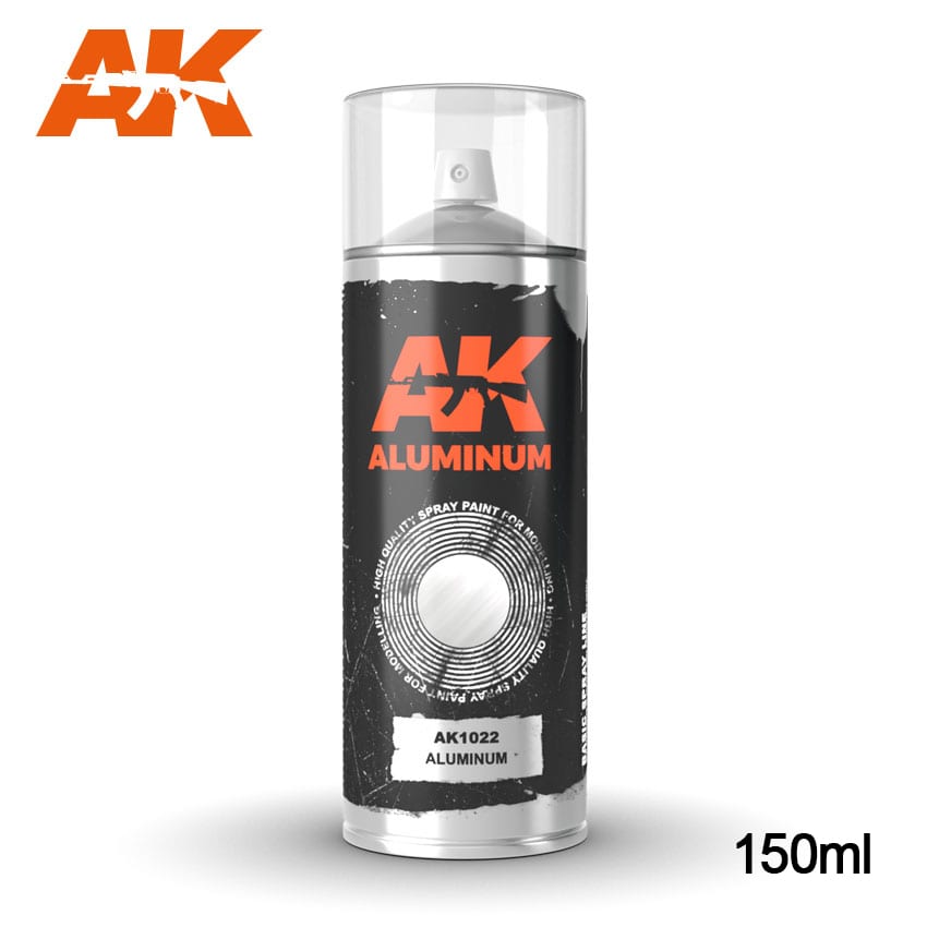 AK Interactive Aluminum - Spray 150ml [Sale ends when item is out of stock] | 8436564926456