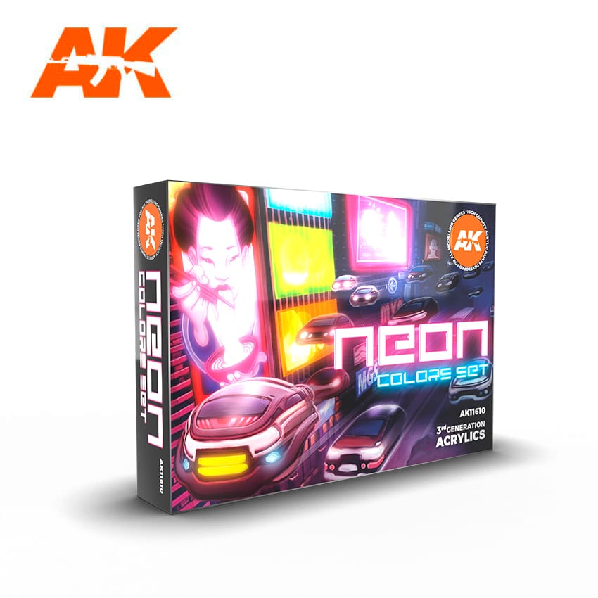 AK Interactive 3G Neon Colors Set | 8435568307865