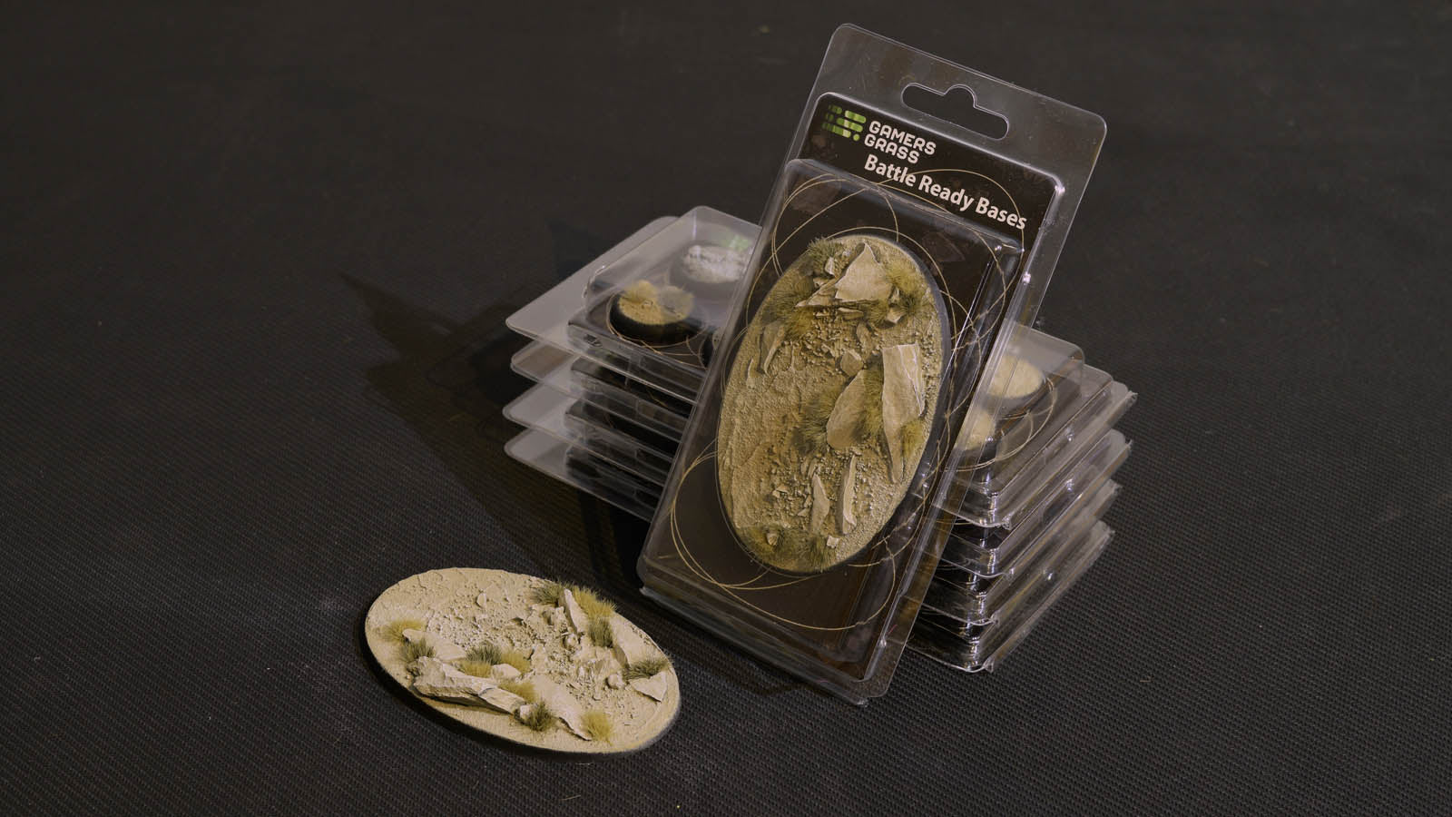 Gamers Grass Battle Ready Bases - Arid Steppe - Oval 105mm (x1) | 738956788696